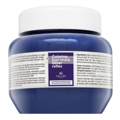 Kallos Silver Reflex Hair Mask neutralizáló maszk platinaszőke és ősz hajra 275 ml