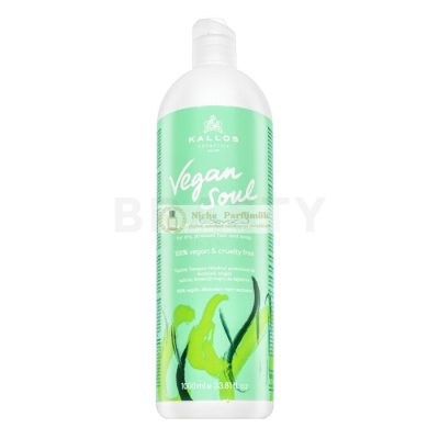 Kallos Vegan Soul Nourishing Shampoo tápláló sampon száraz hajra 1000 ml