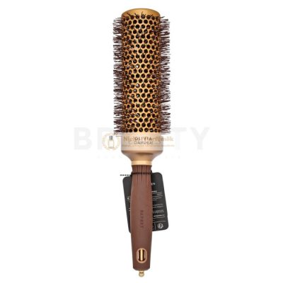 Olivia Garden Expert Blowout Shine Round Brush Wavy Bristles Gold & Brown 45 mm hajkefe