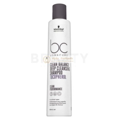 Schwarzkopf Professional BC Bonacure Clean Balance Deep Cleansing Shampoo Tocopherol mélytisztító sampon minden hajtípusra 250 ml