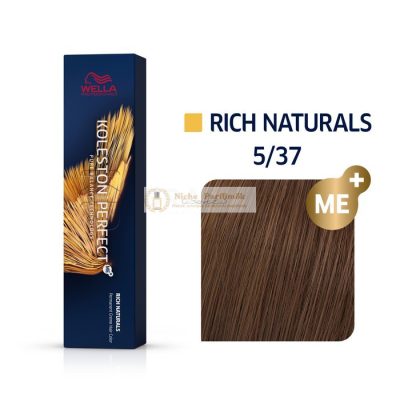 Wella Professionals Koleston Perfect Me+ Rich Naturals professzionális permanens hajszín 5/37 60 ml