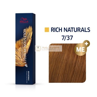 Wella Professionals Koleston Perfect Me+ Rich Naturals professzionális permanens hajszín 7/37 60 ml