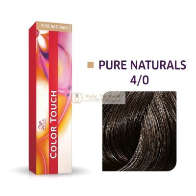 Wella Professionals Color Touch Pure Naturals professzionális demi-permanent hajszín többdimenziós hatással 4/0 60 ml