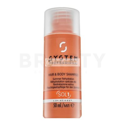 System Professional Solar Hair & Body Shampoo sampon és tusfürdő 2in1 nap által károsult hajra 50 ml