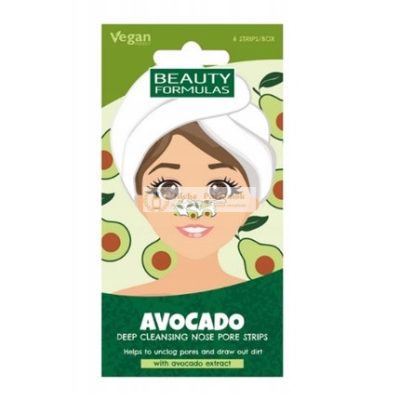 Beauty Formulas Avokádó Mélytisztító Orrpárnák - 6 Darab