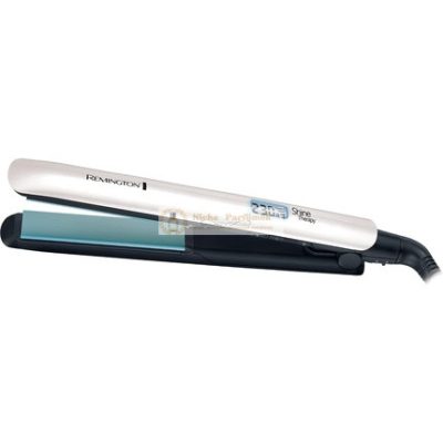 Remington Shine Therapy Hajegyenesítő S8500 Magas Minőségű Kerámia Bevonattal, Gazdag Marokkói Argán Olajjal és E-Vitamin, LCD Kijelző, 150-230°C