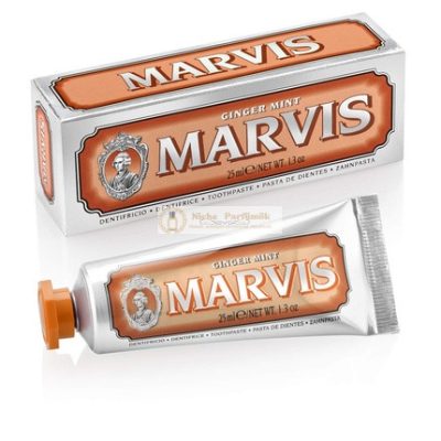 MARVIS Gyömbér Menta Fogkrém, 25ml - Utazási Méret Fluoriddal