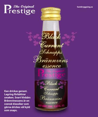 Fekete ribizli brandy esszencia – Prestige