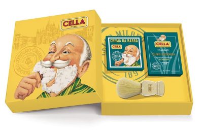 Cella Milano tradicionális borotválkozó szett, sárga