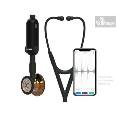 Littmann® CORE Digitális fonendoszkóp – 8863 FEKETE - SÁRGARÉZ FEJ
