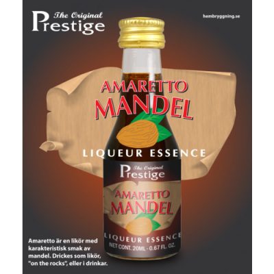 Amaretto mandulalikőr esszencia – Prestige