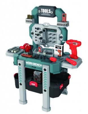 Workbench 78 részes játék szerelőasztal elektromos játék csavarozóval