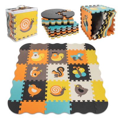 25 db-os színes hab puzzle játszószőnyeg gyerekeknek - 114cm x 114cm