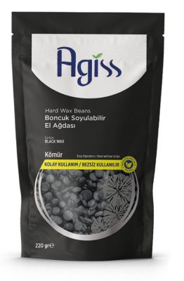 Agiss méhviasz alapú gyantagyöngy, carbon fekete, 220 g