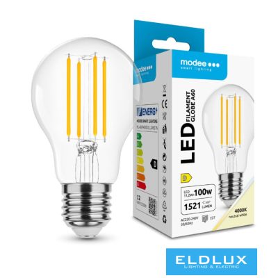 Modee LED Izzó Filament A60 11,2W E27 320° 4000K (1521 lumen) ERP