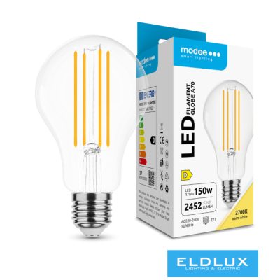 Modee LED Izzó Filament A70 17W E27 360° 2700K (2452 lumen) ERP