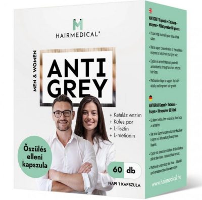 Hairmedical "ANTI GREY MEN AND WOMEN" őszülés elleni kapszula 60 db