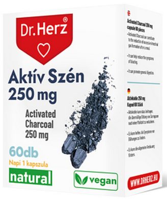 Dr. Herz "Aktív Szén 250 mg" kapszula 60 db