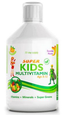 Swedish Nutra "Super Kids" folyékony multivitamin gyerekeknek 500 ml