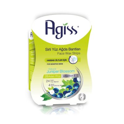 Agiss gyantacsíkok arcra természetes borókavirág kivonattal (zöld), 24 db