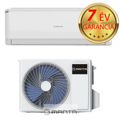 MANTA AAC012NN A++, inverteres, hűtő - fűtő split klíma 3.5kw, WIFI előkészítéssel 7 év teljeskörű garanciával