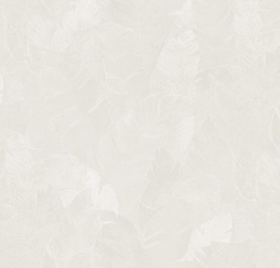 Yazmin - Fehér levél mintás tapéta 