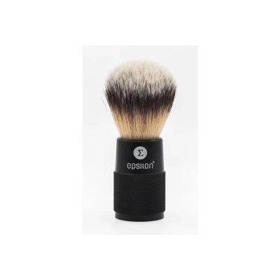 Epsilon Synthetic Shaving Brush Metallic Black Handle 48/24 mm borotvapamacs