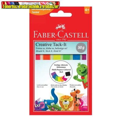 FABER-CASTELL GYURMARAGASZTÓ SZÍNES TACK-IT 50GR. 187094