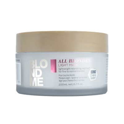 Schwarzkopf Blondme All Blondes Light regeneráló maszk szőke hajra, 200 ml