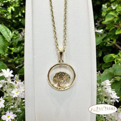 14K Gold filled medálos nyaklánc - Ginko