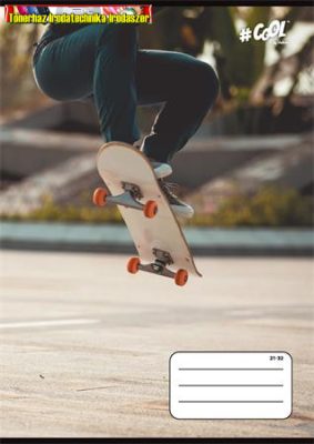 Füzet, tűzött, A5, vonalas, 32 lap, 4-8. osztály, COOL BY VICTORIA, Skateboard, 21-32