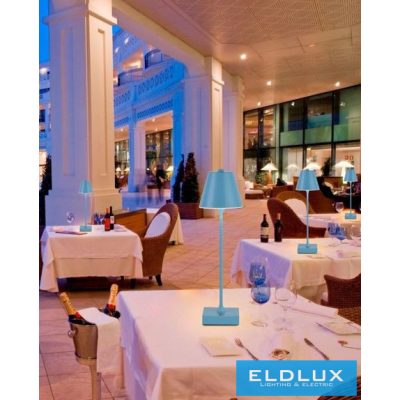 UNIVERSO Tölthető asztali lámpa 5V-2000mAh 1w 100lm CCT 108x375mm Kék