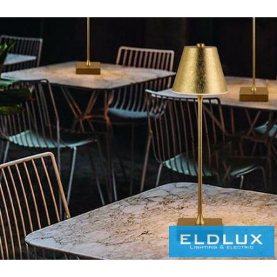 UNIVERSO Tölthető asztali lámpa 5V-2000mAh 1w 100lm CCT 108x375mm Arany