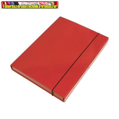 Füzetbox OPTIMA A/4 3 cm-es gerinccel piros