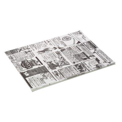Times White hamburger vagy szendvics csomagoló zsírpapír 25x20 cm - 1000 db/ csomag