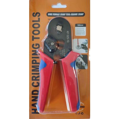 Krimpelő fogó (Négyszög forma, 0,25mm2-10mm2) KF-025-10