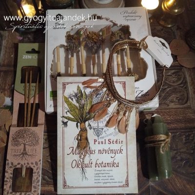 Tea ajándékcsomag gyógynövényes könyvvel - Mágikus növények okkult botanika