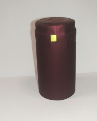 Korona, hőre zsugorodó PVC kapszula – borvörös, 31×60 mm
