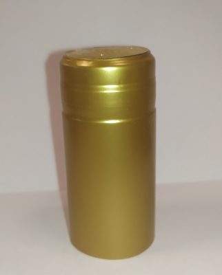 Korona, hőre zsugorodó PVC kapszula – arany színű, 28×60 mm