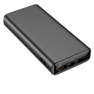 Veger T65A gyorstöltős PD65W laptop power bank - 20000mAh, 3 USB töltőport