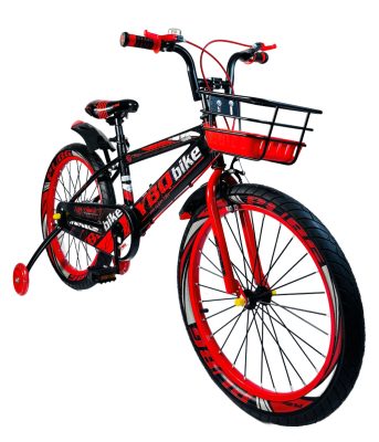 MK YB collection Yterra kerékpár fekete-piros színben 20" + ajándék