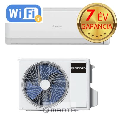 MANTA BAC018NN A++, inverteres, hűtő - fűtő split klíma 5 kw, WIFI, 7 év garanciával