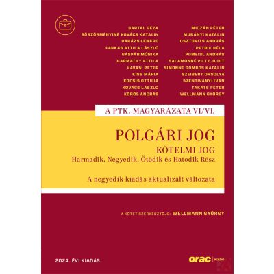 POLGÁRI JOG VI/VI. - Kötelmi jog Harmadik, Negyedik, Ötödik és Hatodik Rész (2024)