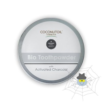 Coconutoil cosmetics bio fogpor aktív szénnel - 50 ml