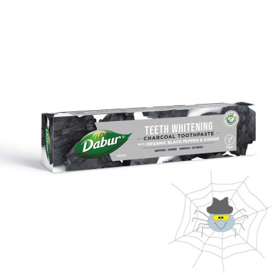 Dabur Herbal fehérítő fogkrém Aktív szénnel organikus összetevővel - 100 ml