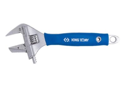 KING TONY Állítható csavarkulcs 0-38 mm, átfordítható pofa