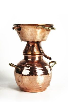 Alquitara lepárló borpárlat, ízesített alkohol és hidrolátum készítéséhez, 0,5 literes üstmérettel