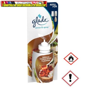Glade Sense&Spray utántöltő Szantálfa ás jázmin 18 ml (Sensual Sandalwood & Jasmine)