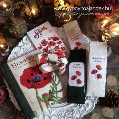 Gyógynövényes ajándékcsomag olvasóbox Herbárium könyvvel