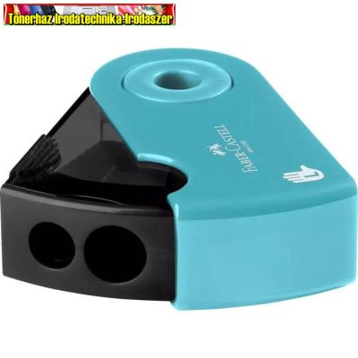 Faber-Castell hegyező bicska 2 lyukú BALKEZES türkiz színben